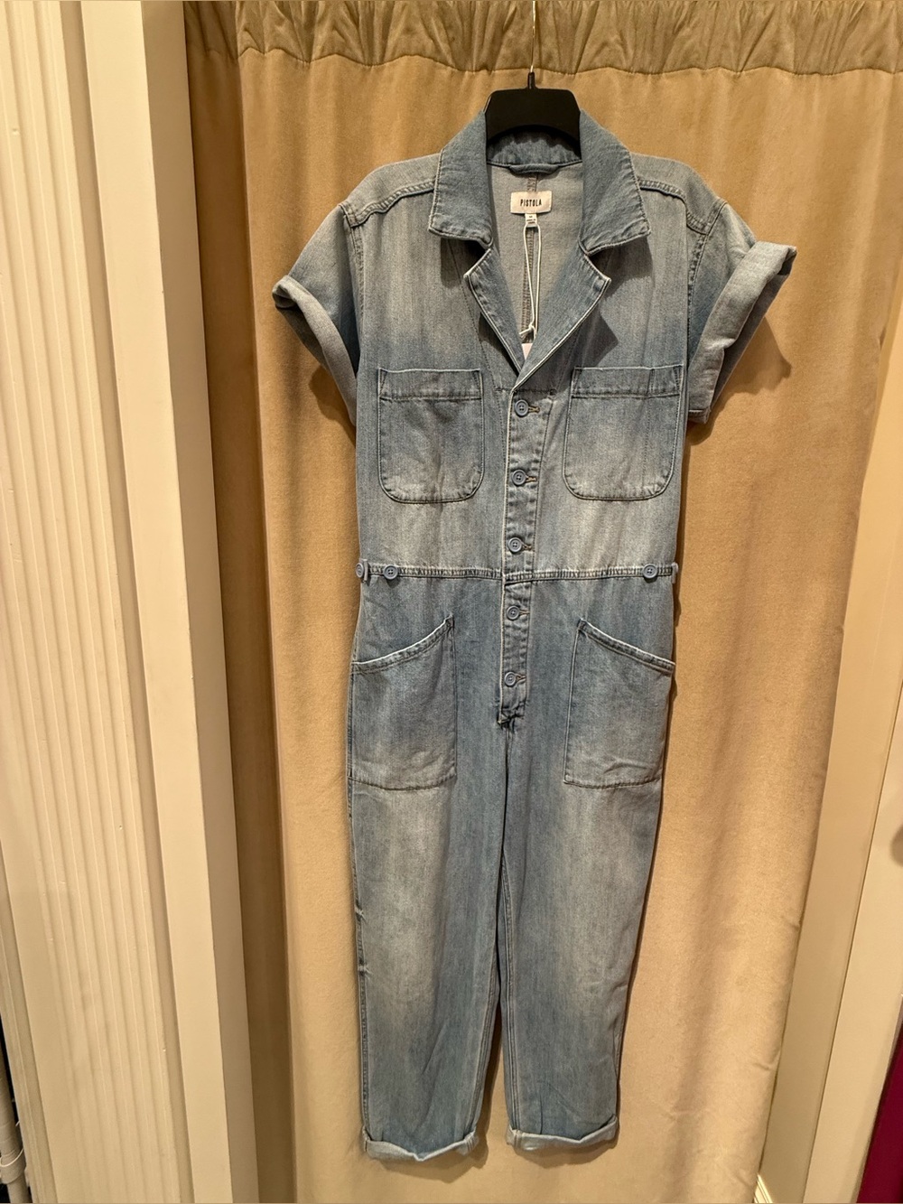 Pistola Grover Denim Jumpsuit - Picture 5 of 11